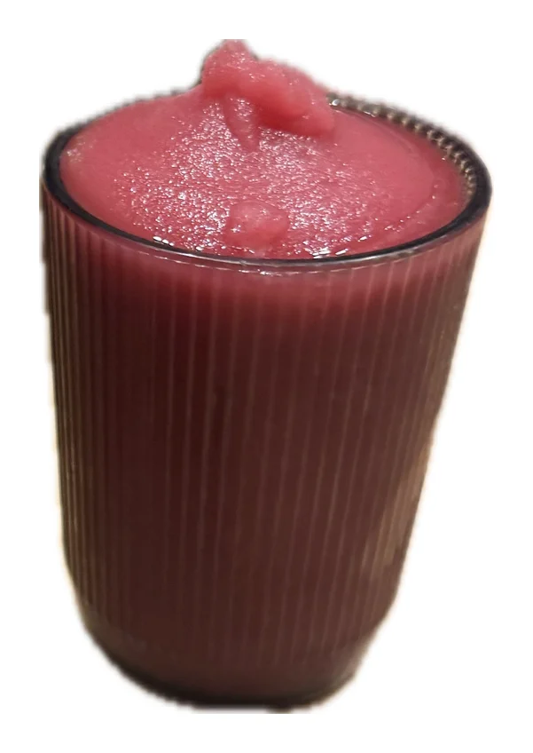 frozen hibiscus mezcalita from Apapacho Taqueria